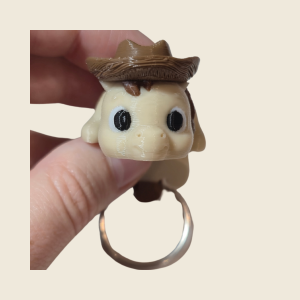 Cowboy Horse Keychain